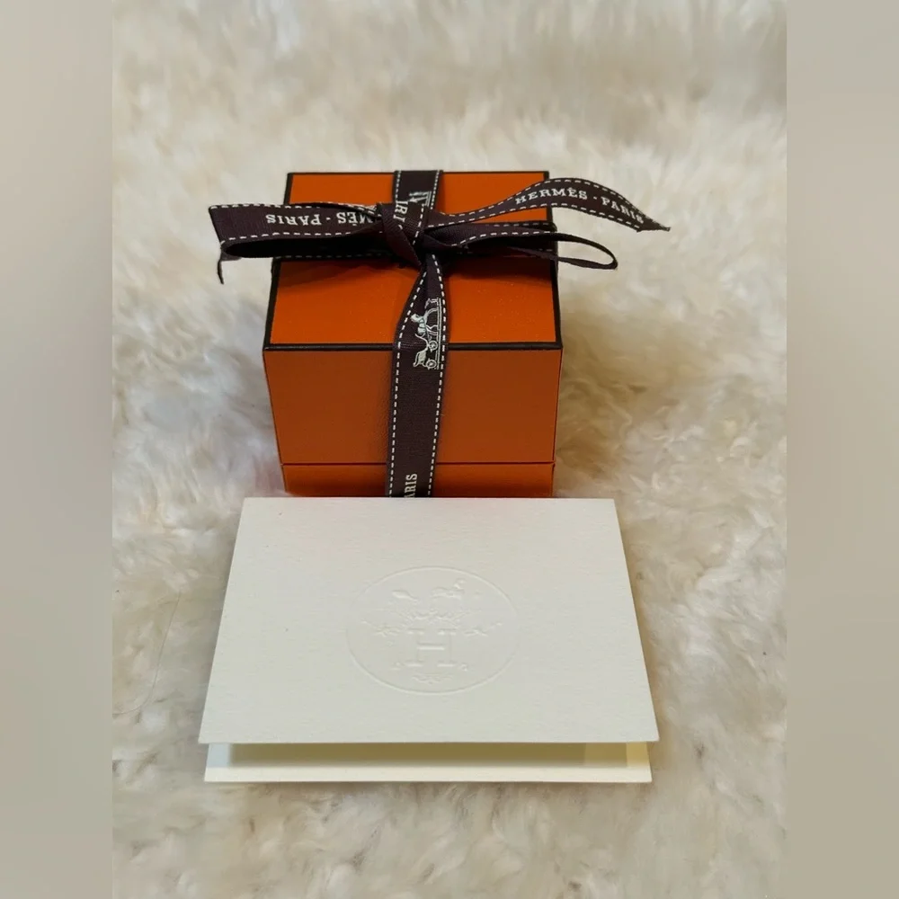 Hermes Ring Chaine d'ancre Enchainee Women Ring Size 52 Small Model 925 Silver - Picture 2 of 11